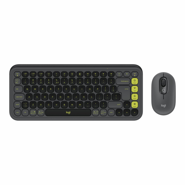 Logitech POP Icon Combo - Klávesnice a sada myši - bezdrá...