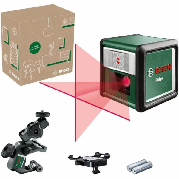 Bosch Quigo, Křížový čárový laser se svorkou