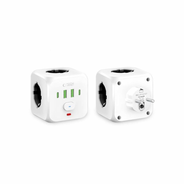 Tech-Protect NAPÁJECÍ ZÁSUVKA PCL3X4, 2 USB A 2 TYPE-C A ...