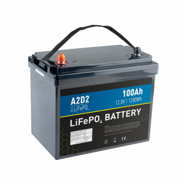 Baterie Avacom A2D2 LiFePO4 12,8V 100Ah M8 (Size of 75Ah)