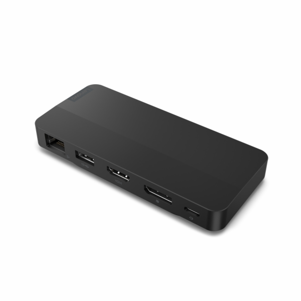 Lenovo USB-C 3.2 Gen 2 Dual Display Travel Dock, adaptér
