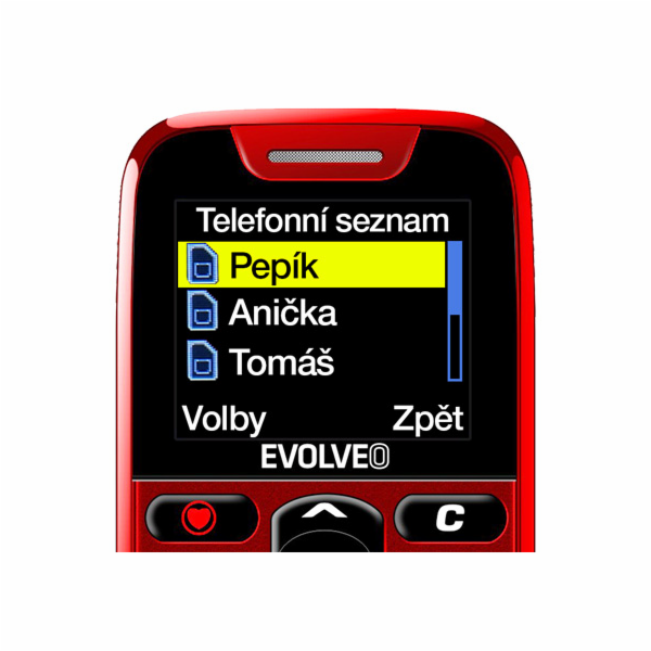 EVOLVEO EasyPhone, mobilní telefon pro seniory s nabíjecí...