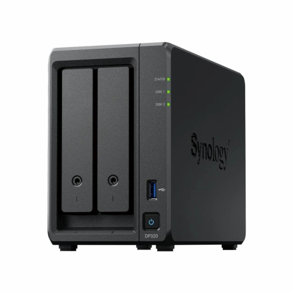 Synology NAS server DP320 AMD R1600 1x8GB 2x8TB 8GB RAM 3Y