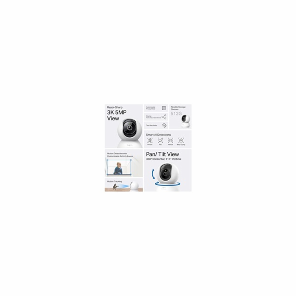 Kamera TP-Link Tapo C230 IP, 5MPx, WiFi, přísvit