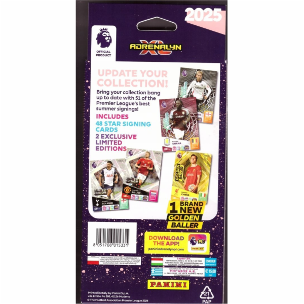 Panini Kolekcja Karty hvězdných hráčů Premier League 2025