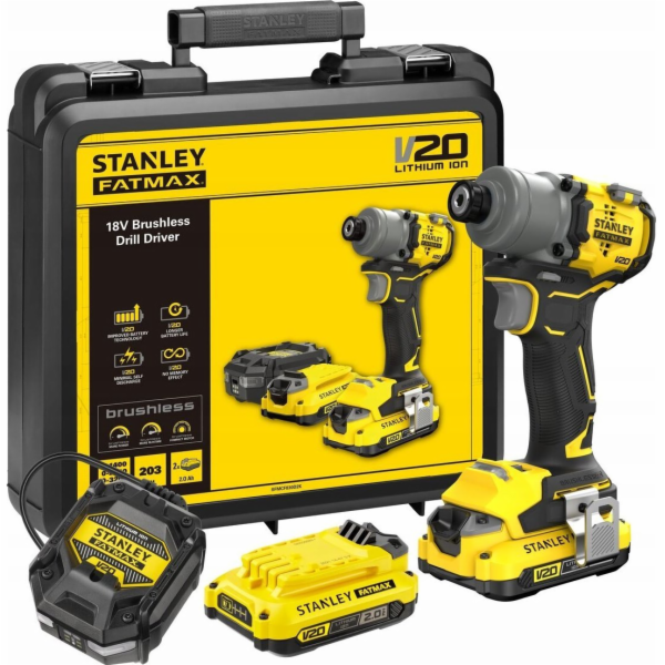 Rázová utahovák 2×2,0 Ah SFMCF830D2K STANLEY