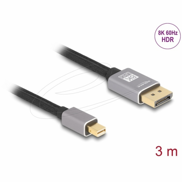 DeLOCK kabel Mini DisplayPort > DisplayPort 1.4, 8K s HDR