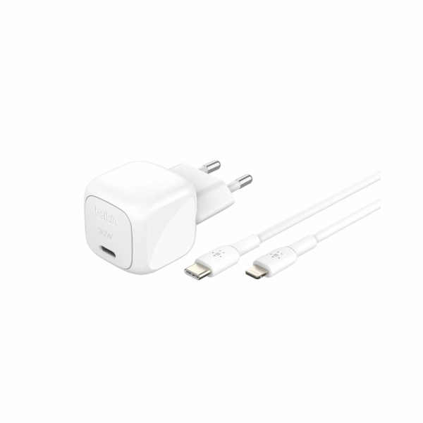 Belkin BOOST Charge USB-C/Light.  30W Ch.PD,wh+Cab.WCA008...