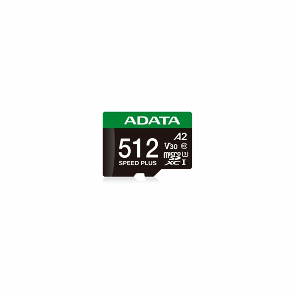 Adata microSD karta Speed Plus 512GB UHS1 U3 V30 A2 180/1...