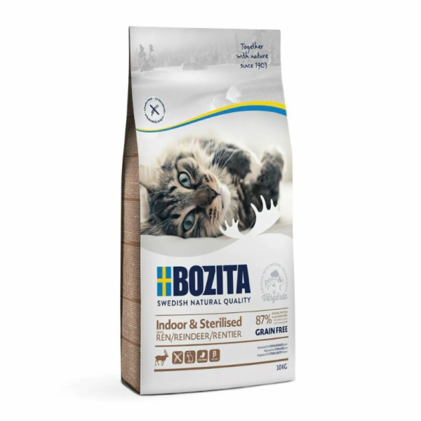 Bozita Indoor&Sterilised Grain free Reindeer 10kg
