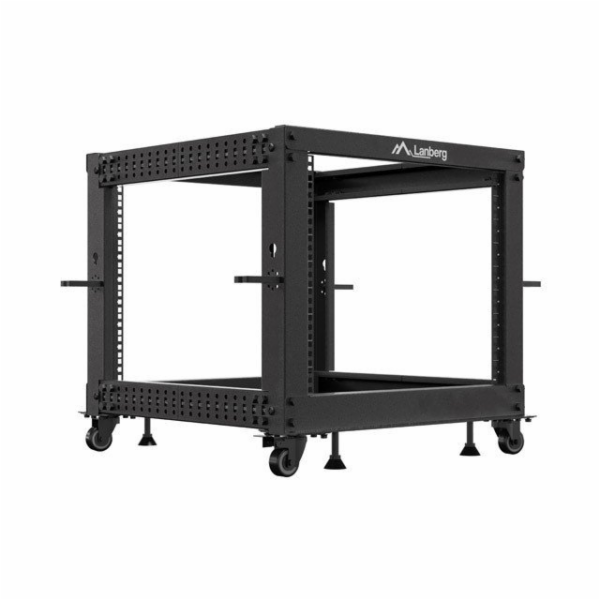 Lanberg Otevřený rack 19   9U 600x600-1100 nastavitelný č...