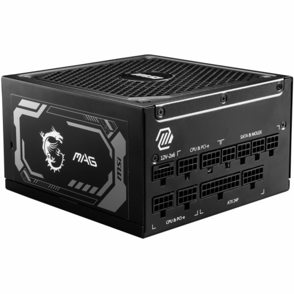 MSI zdroj MAG A1000GL PCIE5/ 1000W/ ATX3.1/ akt. PFC/ 7 l...