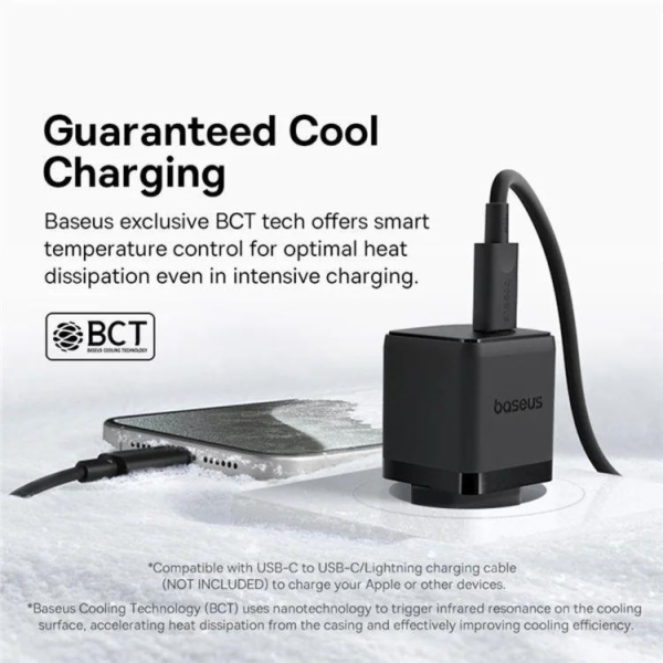 Nabíječka do sítě Baseus Palm 30W, 1xUSB-C černá