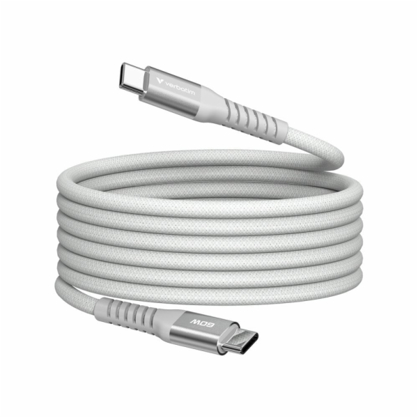 Verbatim USB-C->C magnetický kabel Sync & Charge 60W šedý