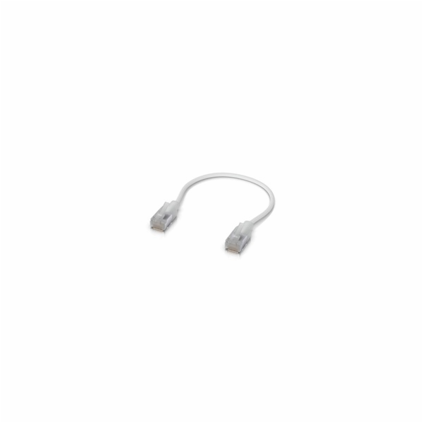 Ubiquiti UniFi Premium Patch Cable, 10 GbE, 15cm, bílý - ...