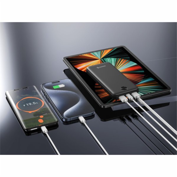 Swissten Power bank 10000 mAh WORX PRO - černá
