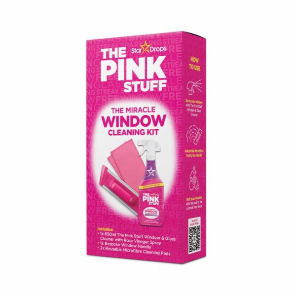 Sada na čištění oken The Pink Stuff 850ml