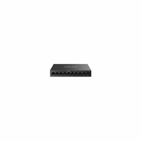 MERCUSYS switch MS110CMP (10x100Mb/s,8xPoE+,115W,fanless)
