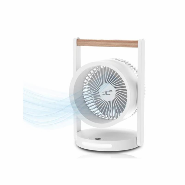 LTC STOLNÍ VENTILÁTOR S DŘEVĚNOU RUKOJEŤÍ, REGULACE RYCHL...