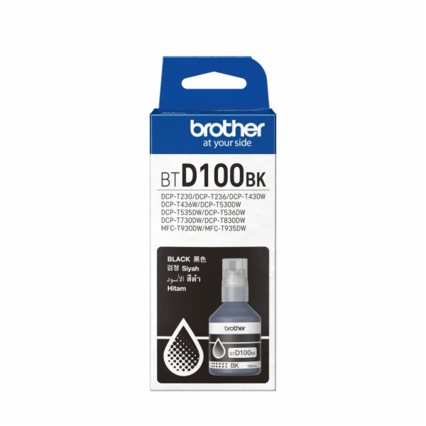 BROTHER INK BT-D100BK black pro T23x, T43x, T53x, T73x, T...
