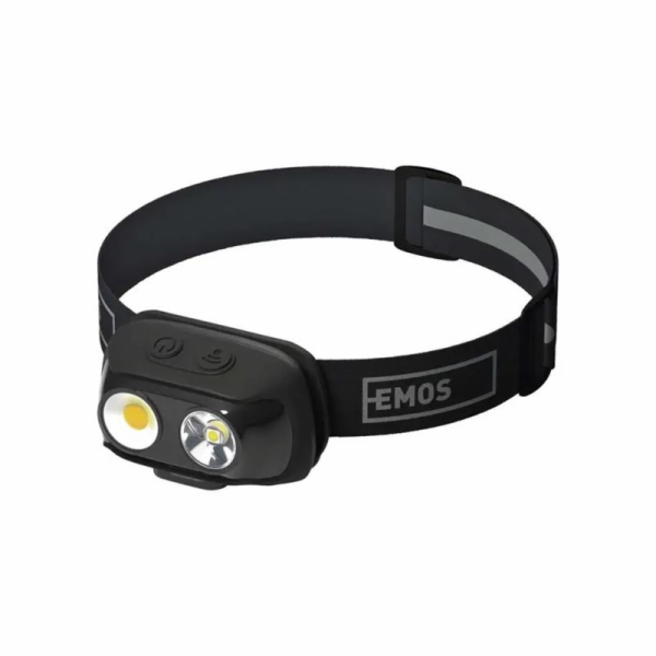 EMOS COB LED nabíjecí čelovka P3542, 500 lm, 130 m, Li-po...