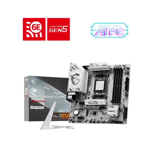 MSI B850M GAMING PLUS WIFI6E AMD B850 Zásuvka AM5 Micro ATX
