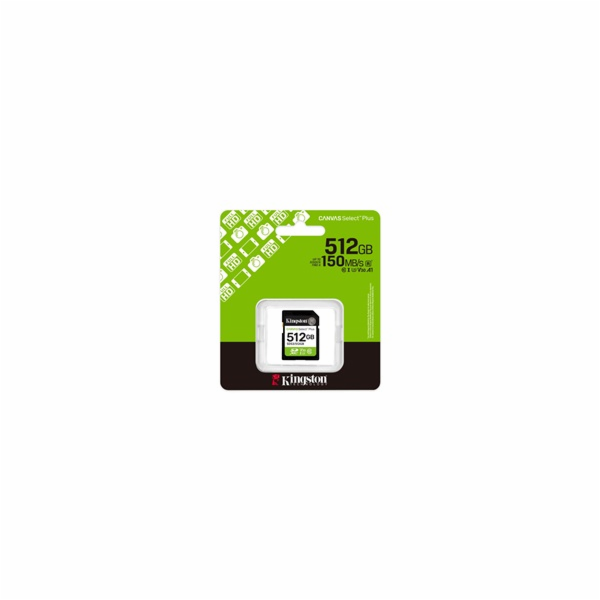 Kingston Technology Canvas Select Plus Gen3 512 GB SD UHS...