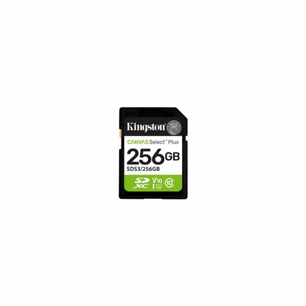 Kingston Technology Canvas Select Plus Gen3 256 GB SD UHS...