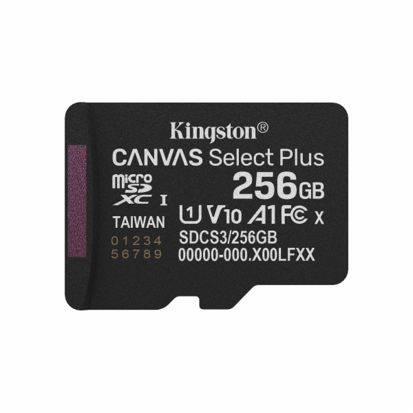 Kingston Technology Canvas Select Plus Gen3 256 GB MicroS...