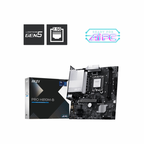 MSI PRO H810M-B/LGA 1851/mATX