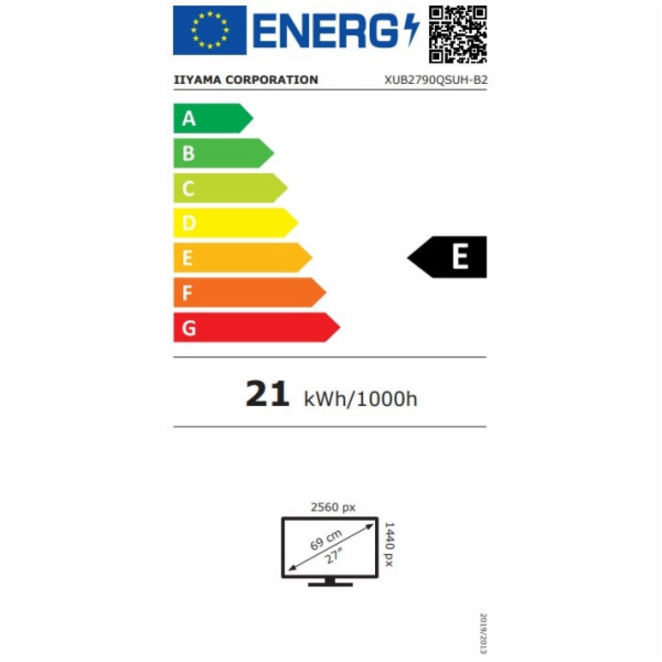 iiyama ProLite/XUB2790QSUH-B2/27"/IPS/QHD/100Hz/0,4ms/Čer...