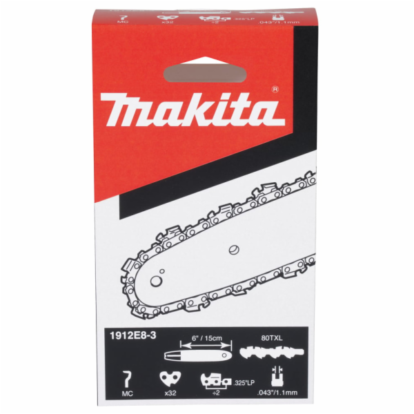 Makita pilový řetěz 15cm 1.1mm 0.325" .043" 32čl (1912E8-3)