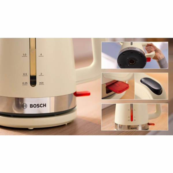 Bosch MyMoment elektrická konvice 1,7 l 2400 W Krém