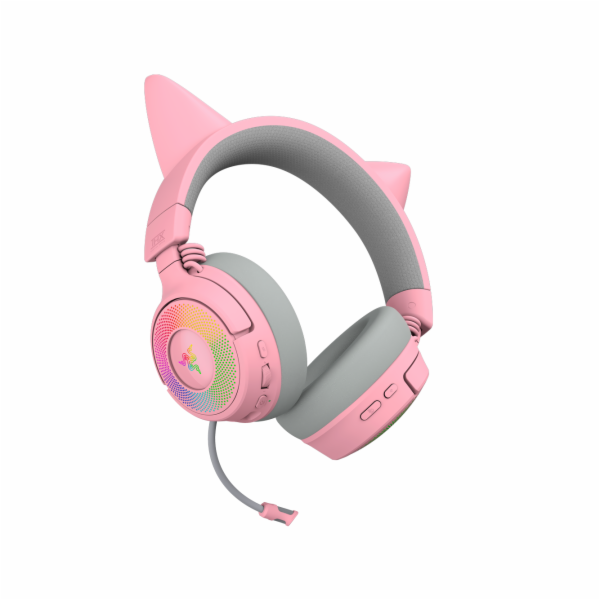 Razer Kraken Kitty V3 Pro Quartz (rosa/grau, Bluetooth, U...