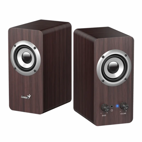 GENIUS repro SP-HF400 Dark Brown/ 2.0/ 10W/ dřevěné/ barv...