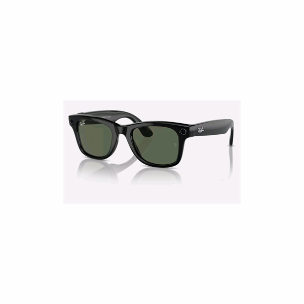 MG Ray-Ban Meta Wayfarer (Standard)  - Shiny Black / Green