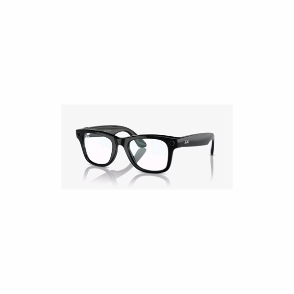 MG Ray-Ban Meta Wayfarer (Standard) - Clear - Shiny Black