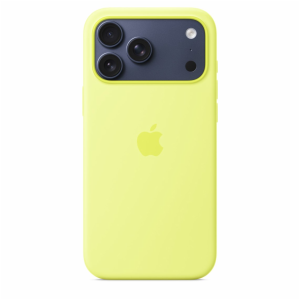 iPhone 17 Pro Max Silicone Case with MS–Neon Yell.