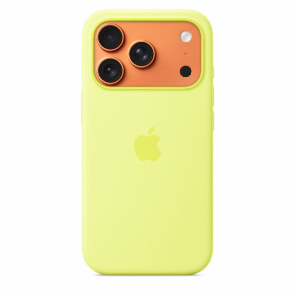 iPhone 17 Pro Silicone Case with MagSafe – Neónová žltá