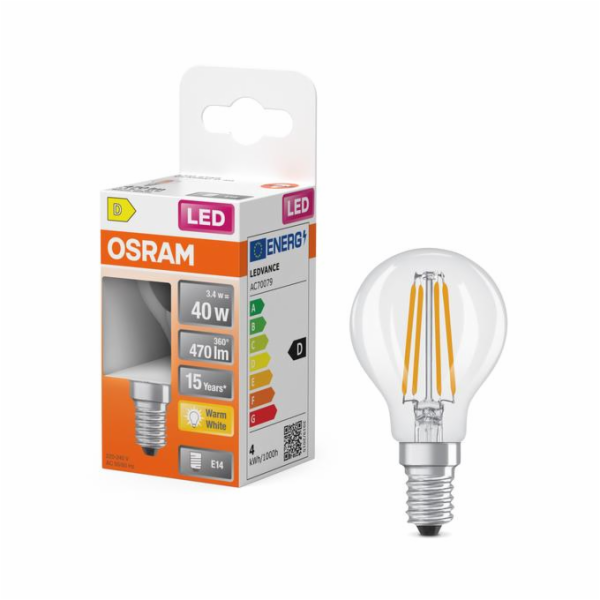 LED žárovka P45 3,4W E14 2700K 470LM
