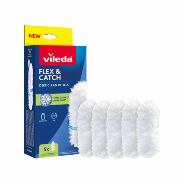 VILEDA Náhradní vložky do smetáčku Flex&Catch, 5 ks.