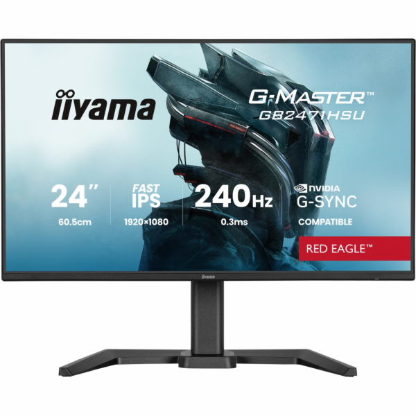 iiyama G-Master/GB2471HSU-B1/23,8"/IPS/FHD/240Hz/0,3ms/Če...