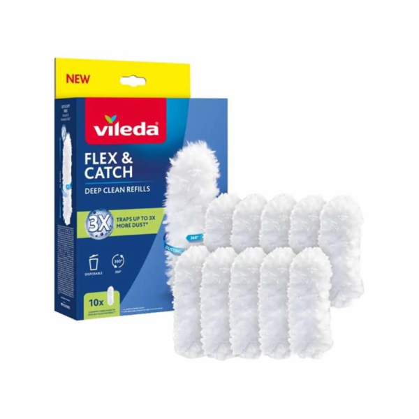 VILEDA Náhradní vložky do smetáčku Flex&Catch, 10 ks.
