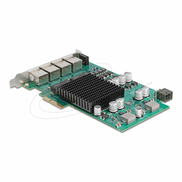 Delock - Sítový adaptér - PCIe 2.1 x4 - 1000Base-T (PoE+)...