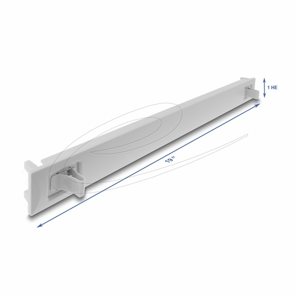 Delock - Zakrývací deska - gray (RAL 7035) - 1U - 19"