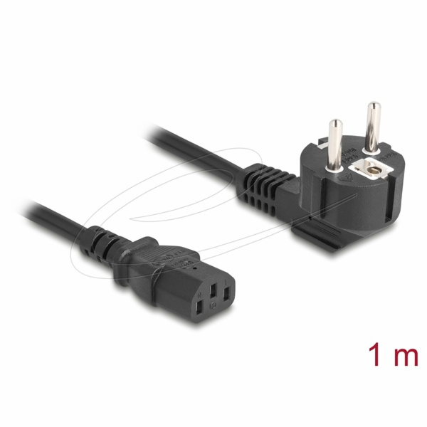 Delock - Elektrický kabel - power CEE 7/7 pravoúhlý do po...