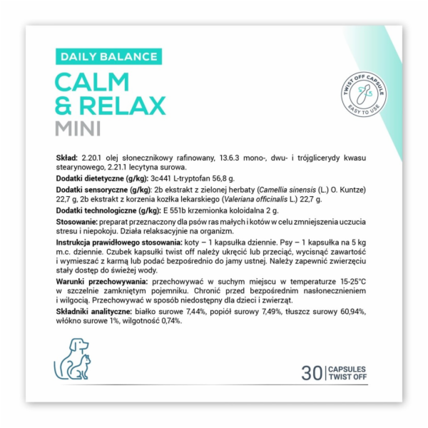 VetExpert Calm&Relax Mini 30 kapslí