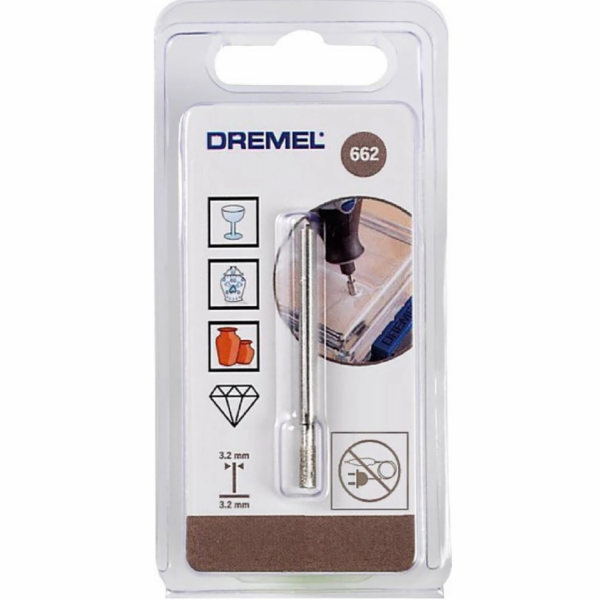 Dremel Diamantový vrták do skla 662