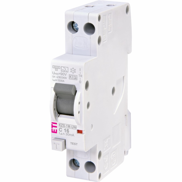 ETI Relé proudového svodu KZS-1M-UNI, 2P, 16 A, 240 V, 30 mA