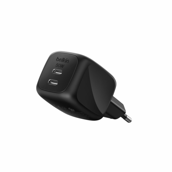 Belkin Charger Dual USB-C 50W  PD + PPS ,black     WCH019...